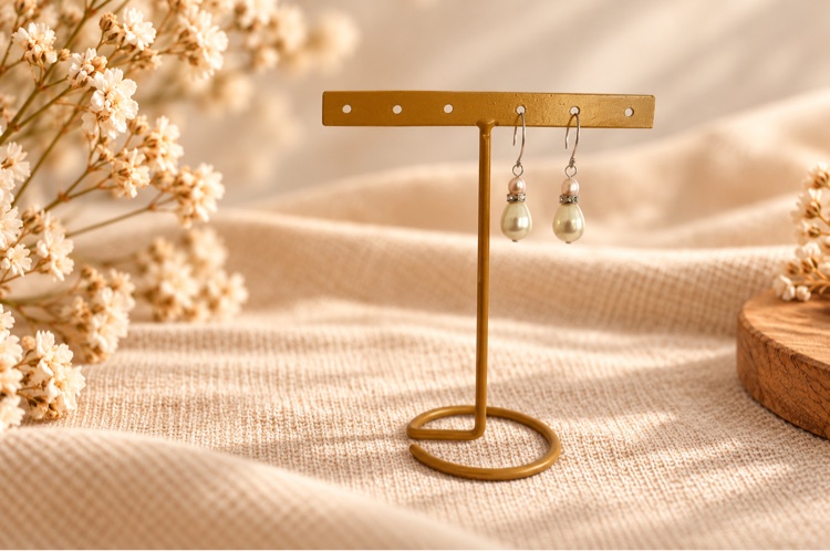 Pearl drop earrings