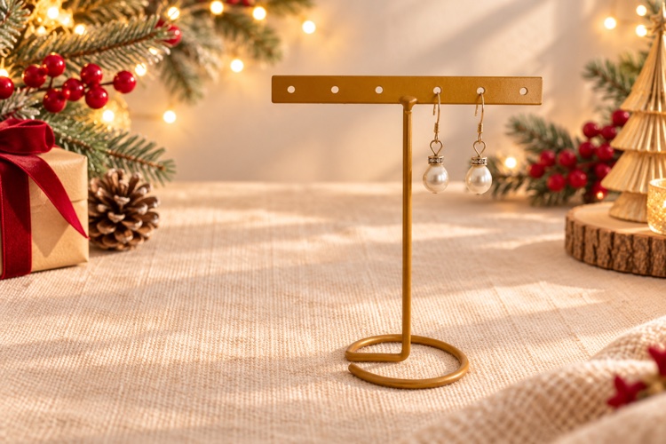 Pearl ball drop earrings